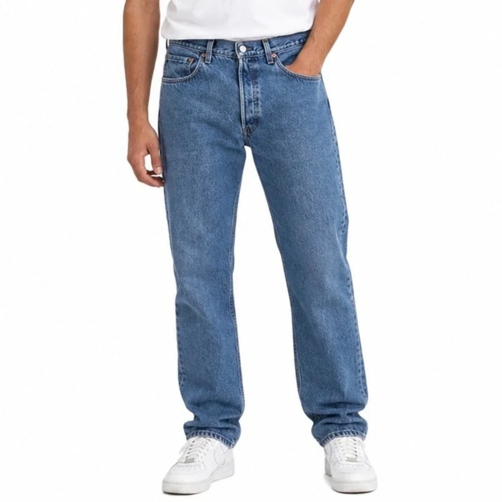 Vintage Levi's 501 Jeans Made in USA Style W32 L33 Classic Blue Denim Grunge‎